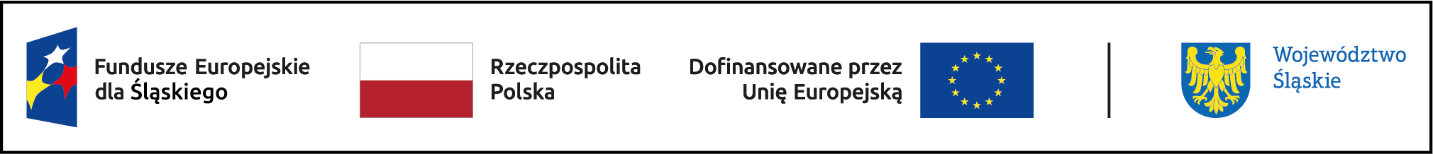 Logotypy: Dofinansowane prze Unię Europejską, Fundusze Europejskie dla Lubelskiego, Rzeczpospolita Polska, Województwo śląskie. Logotypy umieszczone w poziomie